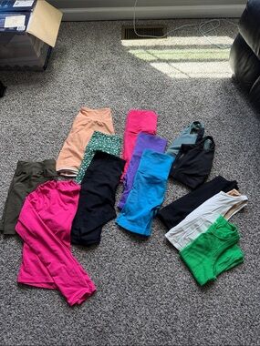 Kids Stretch Bike Shorts - Assorted Pink